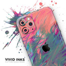 Liquid Abstract Paint Remix V19  - Protective Skin Wrap & Decal – Compatible with iPhone SE to iPhone 17 Pro Max (All Models)