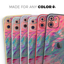 Liquid Abstract Paint Remix V19  - Protective Skin Wrap & Decal – Compatible with iPhone SE to iPhone 17 Pro Max (All Models)