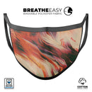 Liquid Abstract Paint Remix V1 - Made in USA Mouth Cover Unisex Anti-Dust Cotton Blend Reusable & Washable Face Mask with Adjustable Sizing for Adult or Child