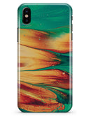 Liquid Abstract Paint Remix V20 - iPhone X Clipit Case
