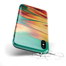 Liquid Abstract Paint Remix V20 - iPhone X Swappable Hybrid Case