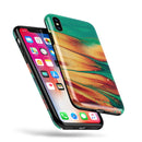 Liquid Abstract Paint Remix V20 - iPhone X Swappable Hybrid Case