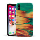 Liquid Abstract Paint Remix V20 - iPhone X Swappable Hybrid Case