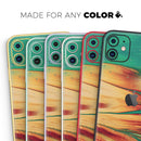 Liquid Abstract Paint Remix V20  - Protective Skin Wrap & Decal – Compatible with iPhone SE to iPhone 17 Pro Max (All Models)