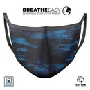 Liquid Abstract Paint Remix V21 - Made in USA Mouth Cover Unisex Anti-Dust Cotton Blend Reusable & Washable Face Mask with Adjustable Sizing for Adult or Child
