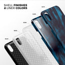 Liquid Abstract Paint Remix V21 - iPhone X Swappable Hybrid Case