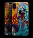 Liquid Abstract Paint Remix V22 - iPhone XS MAX, XS/X, 8/8+, 7/7+, 5/5S/SE Skin-Kit (All iPhones Available)