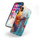 Liquid Abstract Paint Remix V22 - iPhone X Swappable Hybrid Case