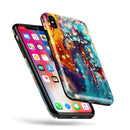 Liquid Abstract Paint Remix V22 - iPhone X Swappable Hybrid Case
