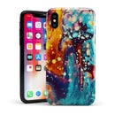 Liquid Abstract Paint Remix V22 - iPhone X Swappable Hybrid Case