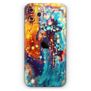 Liquid Abstract Paint Remix V22  - Protective Skin Wrap & Decal – Compatible with iPhone SE to iPhone 17 Pro Max (All Models)