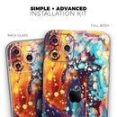 Liquid Abstract Paint Remix V22  - Protective Skin Wrap & Decal – Compatible with iPhone SE to iPhone 17 Pro Max (All Models)