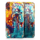 Liquid Abstract Paint Remix V22  - Protective Skin Wrap & Decal – Compatible with iPhone SE to iPhone 17 Pro Max (All Models)
