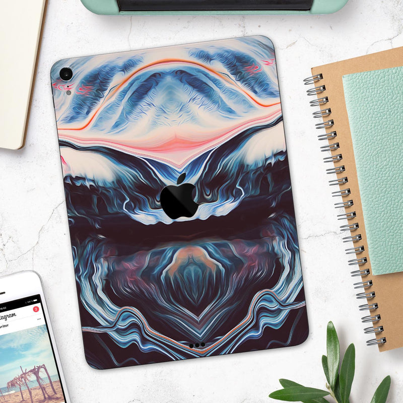 Liquid Abstract Paint Remix V23 - Full Body Skin Decal for the Apple iPad Pro 12.9", 11", 10.5", 9.7", Air or Mini (All Models Available)