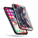 Liquid Abstract Paint Remix V23 - iPhone X Swappable Hybrid Case