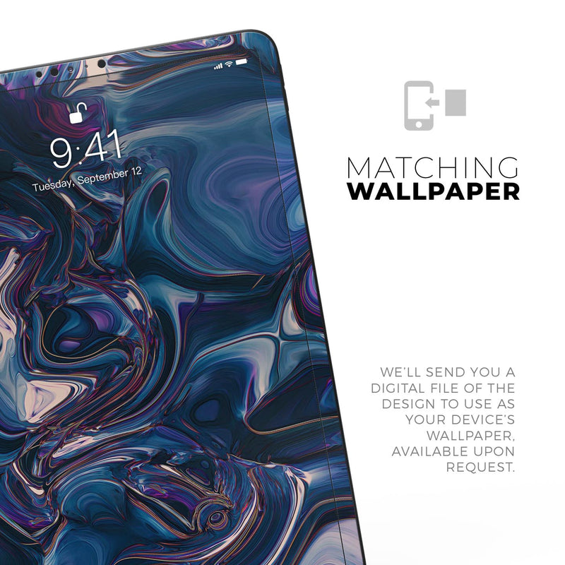 Liquid Abstract Paint Remix V24 - Full Body Skin Decal for the Apple iPad Pro 12.9", 11", 10.5", 9.7", Air or Mini (All Models Available)
