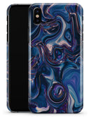 Liquid Abstract Paint Remix V24 - iPhone X Clipit Case