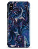 Liquid Abstract Paint Remix V24 - iPhone X Clipit Case