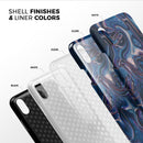 Liquid Abstract Paint Remix V24 - iPhone X Swappable Hybrid Case