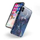 Liquid Abstract Paint Remix V24 - iPhone X Swappable Hybrid Case