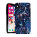 Liquid Abstract Paint Remix V24 - iPhone X Swappable Hybrid Case