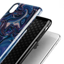 Liquid Abstract Paint Remix V24 - iPhone X Swappable Hybrid Case