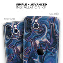 Liquid Abstract Paint Remix V24  - Protective Skin Wrap & Decal – Compatible with iPhone SE to iPhone 17 Pro Max (All Models)