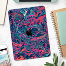 Liquid Abstract Paint Remix V25 - Full Body Skin Decal for the Apple iPad Pro 12.9", 11", 10.5", 9.7", Air or Mini (All Models Available)