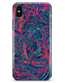 Liquid Abstract Paint Remix V25 - iPhone X Clipit Case