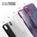 Liquid Abstract Paint Remix V25 - iPhone X Swappable Hybrid Case