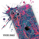 Liquid Abstract Paint Remix V25  - Protective Skin Wrap & Decal – Compatible with iPhone SE to iPhone 17 Pro Max (All Models)