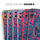 Liquid Abstract Paint Remix V25  - Protective Skin Wrap & Decal – Compatible with iPhone SE to iPhone 17 Pro Max (All Models)