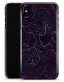 Liquid Abstract Paint Remix V26 - iPhone X Clipit Case