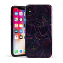 Liquid Abstract Paint Remix V26 - iPhone X Swappable Hybrid Case