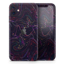 Liquid Abstract Paint Remix V26  - Protective Skin Wrap & Decal – Compatible with iPhone SE to iPhone 17 Pro Max (All Models)