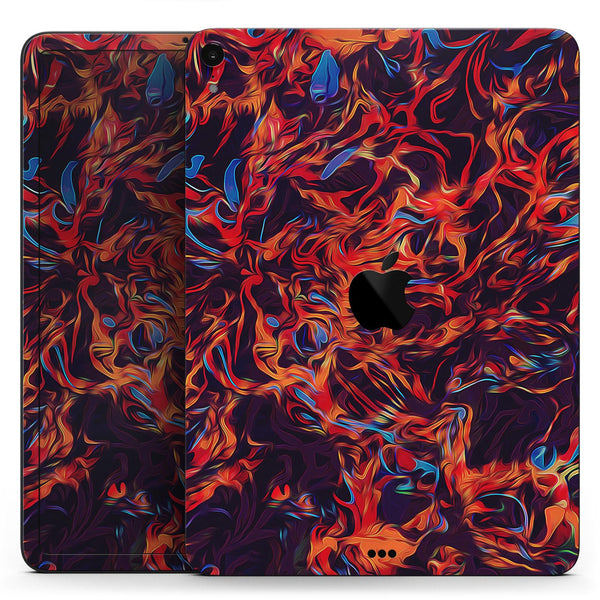 Liquid Abstract Paint Remix V27 - Full Body Skin Decal for the Apple iPad Pro 12.9", 11", 10.5", 9.7", Air or Mini (All Models Available)
