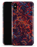 Liquid Abstract Paint Remix V27 - iPhone X Clipit Case