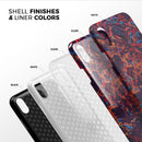 Liquid Abstract Paint Remix V27 - iPhone X Swappable Hybrid Case