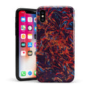 Liquid Abstract Paint Remix V27 - iPhone X Swappable Hybrid Case
