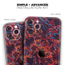 Liquid Abstract Paint Remix V27  - Protective Skin Wrap & Decal – Compatible with iPhone SE to iPhone 17 Pro Max (All Models)