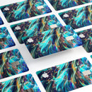 Liquid Abstract Paint Remix V28 - Premium Protective Decal Skin-Kit for the Apple Credit Card