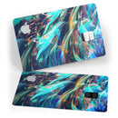 Liquid Abstract Paint Remix V28 - Premium Protective Decal Skin-Kit for the Apple Credit Card