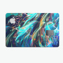 Liquid Abstract Paint Remix V28 - Premium Protective Decal Skin-Kit for the Apple Credit Card