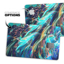 Liquid Abstract Paint Remix V28 - Premium Protective Decal Skin-Kit for the Apple Credit Card