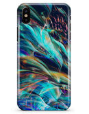 Liquid Abstract Paint Remix V28 - iPhone X Clipit Case