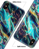 Liquid Abstract Paint Remix V28 - iPhone X Clipit Case
