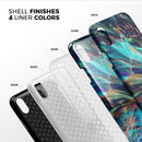 Liquid Abstract Paint Remix V28 - iPhone X Swappable Hybrid Case