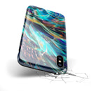 Liquid Abstract Paint Remix V28 - iPhone X Swappable Hybrid Case