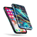 Liquid Abstract Paint Remix V28 - iPhone X Swappable Hybrid Case