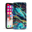 Liquid Abstract Paint Remix V28 - iPhone X Swappable Hybrid Case